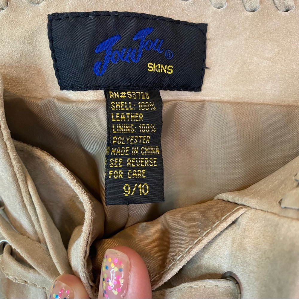 Y2K Low Rise Suede Pants - Picture 4 of 5